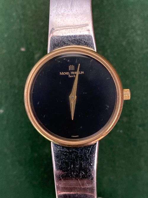 MICHEL HERBALIN,LADIES WATCH 13097-NEEDS BATTERY
