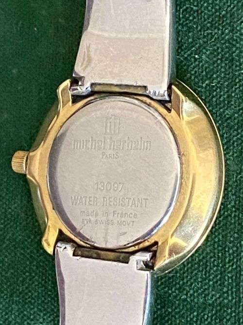 MICHEL HERBALIN,LADIES WATCH 13097-NEEDS BATTERY