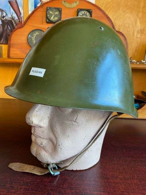 ORIGINAL USSR MILITARY SOVIET ARMY SSH 68 TYPE STEEL HELMET RUSSIAN NO 5-AFGHAN AND SA BORDER WAR PE