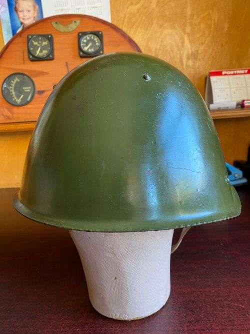ORIGINAL USSR MILITARY SOVIET ARMY SSH 68 TYPE STEEL HELMET RUSSIAN NO 5-AFGHAN AND SA BORDER WAR PE