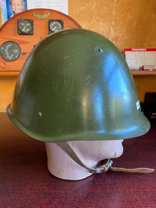 ORIGINAL USSR MILITARY SOVIET ARMY SSH 68 TYPE STEEL HELMET RUSSIAN NO 5-AFGHAN AND SA BORDER WAR PE