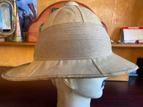 1920`S WOLSELEY PITH HELMET-INSIDE RING MEASURES 54 CM