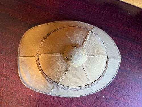 1920`S WOLSELEY PITH HELMET-INSIDE RING MEASURES 54 CM