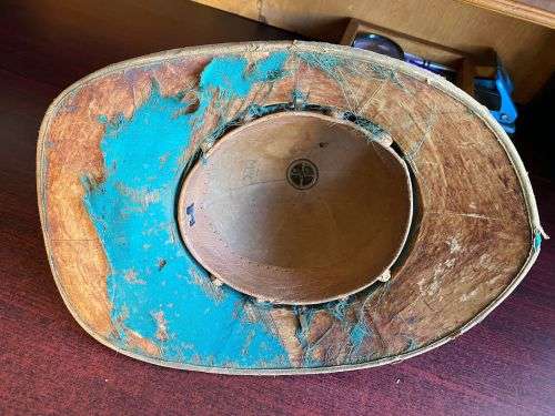 1920`S WOLSELEY PITH HELMET-INSIDE RING MEASURES 54 CM
