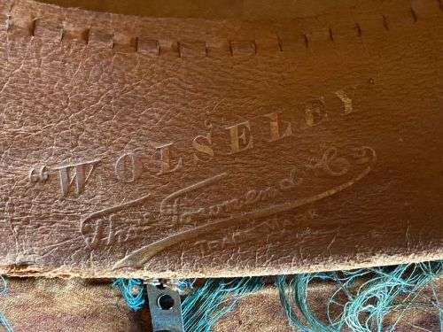 1920`S WOLSELEY PITH HELMET-INSIDE RING MEASURES 54 CM