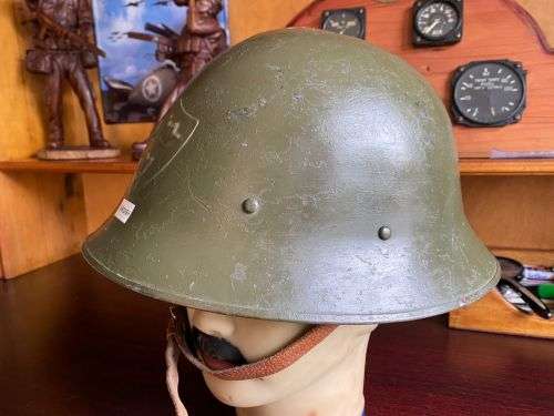 SWEDISH M21-18 -3 CROWN HELMET-VERY RARE