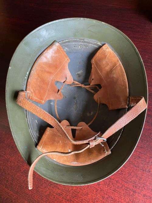 SWEDISH M21-18 -3 CROWN HELMET-VERY RARE