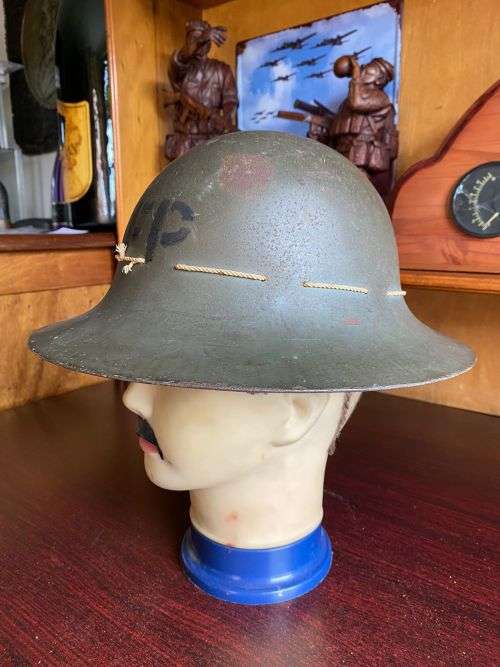 WW2 BRITISH ZUKERMAN SPECIAL FIRE PATROL HELMET