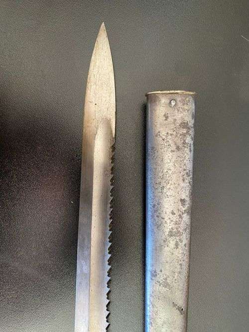 GERMAN 1898-MODEL BAYONET KS2490 WITH LEATHER GRIPS-ISSUED TO THE SCHUT 2 TRUPPE IN GERMAN SOUTH WES