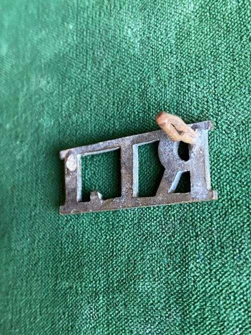 RAND LIGHT INFANTRY TITLE-WORN 1914-1920`S-ONE LUG MISSING