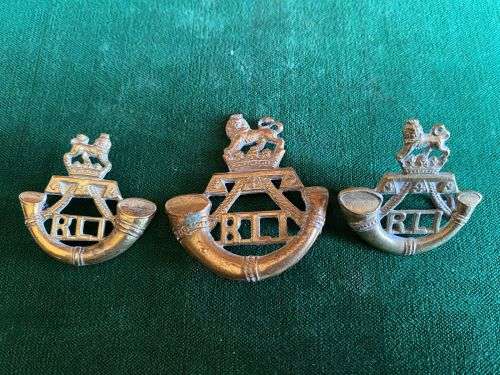 RAND LIGHT INFANTRY CAP AND COLLARS-WORN 1913-1950- 2 LUGS MISSING