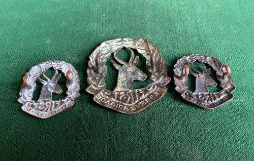 1ST RESERVE BRIGADE CAP AND COLLARS-WORN 1940-43-LUGS INTACT