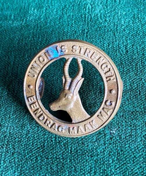 GENERAL SERVICE CORPS COLLAR BADGE- 1940`S- 2 LUGS