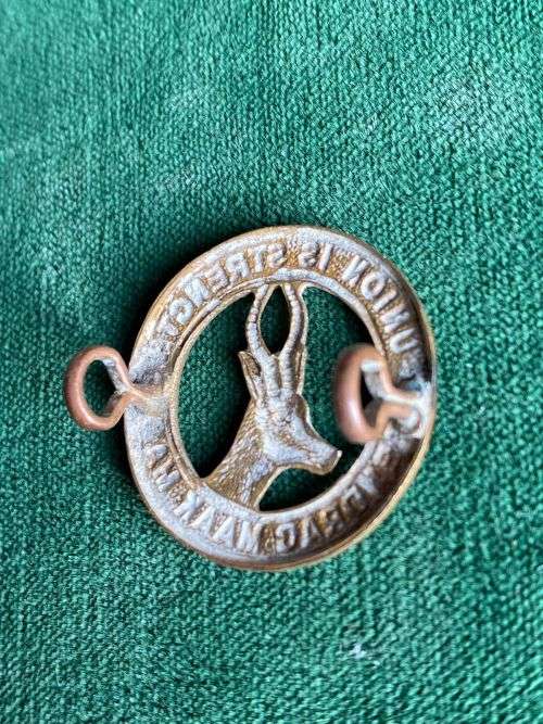 GENERAL SERVICE CORPS COLLAR BADGE- 1940`S- 2 LUGS