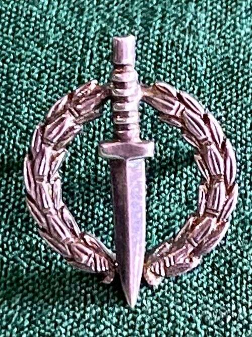 RECCE OPEREATORS QUALIFICATION MESS DRESS BADGE-NUMBERED-SILVER-GUARENTEED ORIGINAL-THIS FIRST TYPE