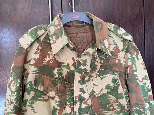 POLICE SPECIAL TASK FORCE 1ST PATTERN CAMO JACKET,WITH WARM INNER STITCHED IN-SIZE LARGE TO EXTRA LA