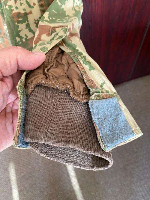 POLICE SPECIAL TASK FORCE 1ST PATTERN CAMO JACKET,WITH WARM INNER STITCHED IN-SIZE LARGE TO EXTRA LA