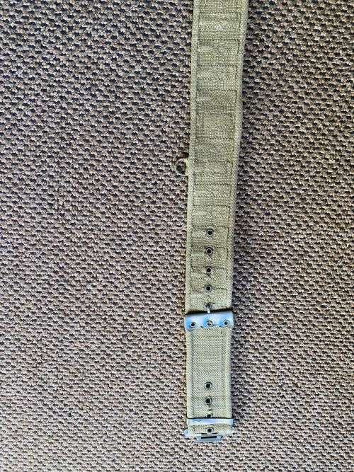 RHODESIAN PATTERN 64 WEBBING BELT-EXTENDED LENGTH 100CM-GOOD CONDITION