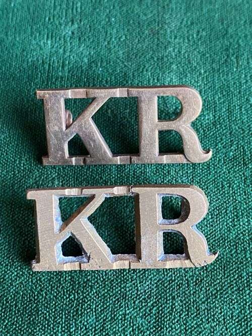 KAFFRARIAN RIFLES TITLE PAIR-WORN PRE 1913-BRASS- LUGS COMPLETE