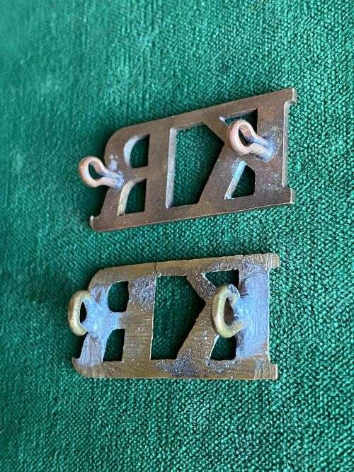 KAFFRARIAN RIFLES TITLE PAIR-WORN PRE 1913-BRASS- LUGS COMPLETE