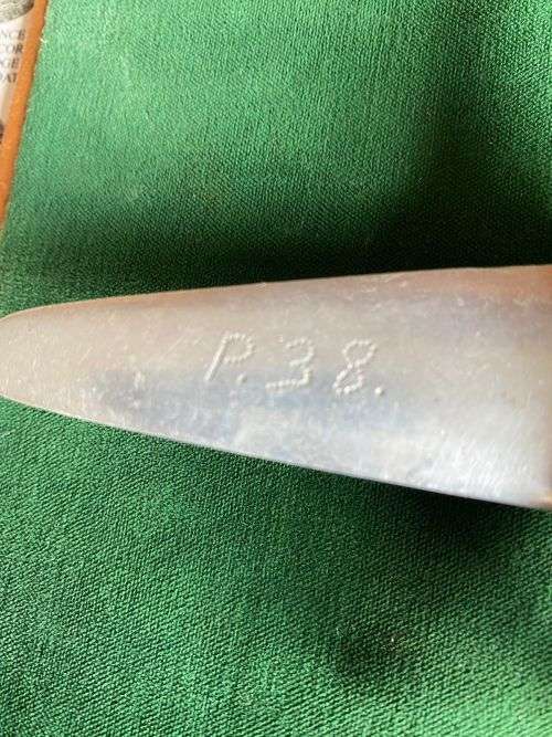 WW2 TRENCH ART OF A P38-ORIGINAL US WW2 ITALIAN CAMPAIGN-CONSTRUCTED FROM AIRCRAFT ALUMINIUM-MEASURE
