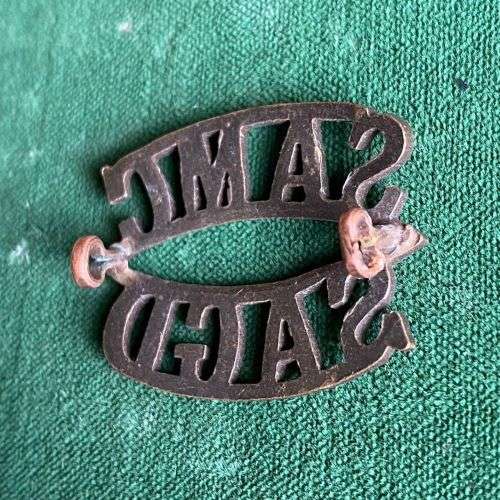SA MEDICAL CORPS TITLE- WORN WW2-2 LUGS