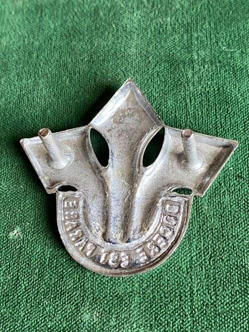 CORPS OF PROFESSIONAL OFFICERS CHROME CAP BADGE- 2X SCREW LUGS