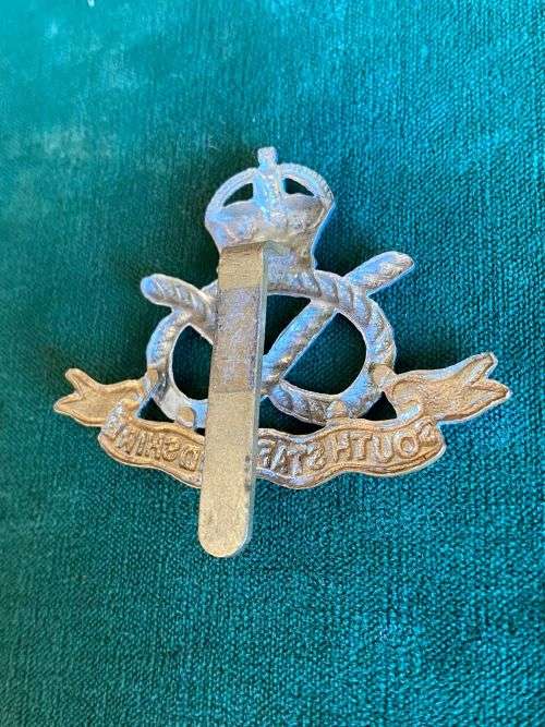 SOUTH STAFFORDSHIRE REGT. CAP BADGE-1898-1958-SLIDER
