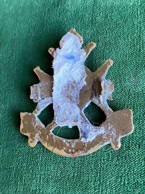 NOTTS AND DERBY REGT. CAP BADGE-1901-1958- NO LUGS