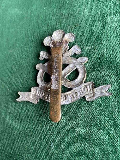 NORTH STAFFORDSHIRE REGT. -CAP BADGE-1889-1959