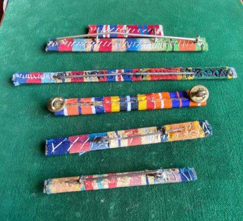 SELECTION OF MEDAL BARS- 6 IN TOTAL