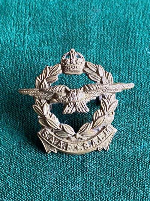 SAAF COLLAR BADGE-ONE-WORN 1926-1959-LUGS COMPLETE