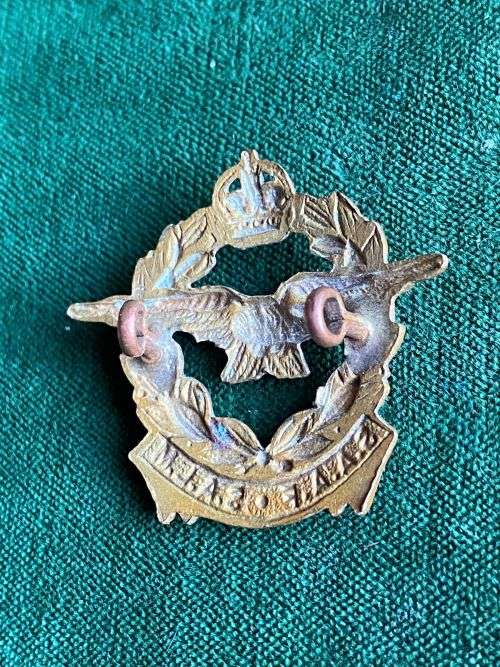 SAAF COLLAR BADGE-ONE-WORN 1926-1959-LUGS COMPLETE
