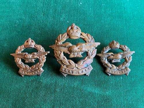 SAAF CAP AND COLLARS-WORN 1926-1959-LUGS COMPLETE