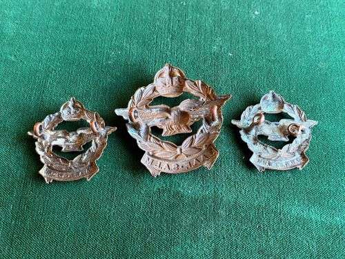 SAAF CAP AND COLLARS-WORN 1926-1959-LUGS COMPLETE
