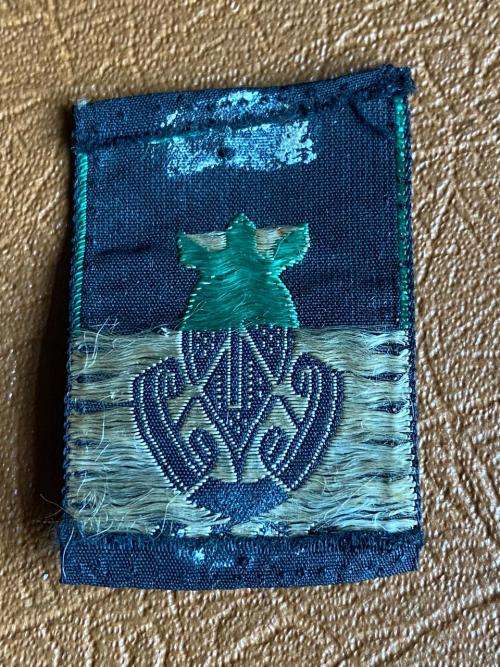 RHODESIAN AFRICAN RIFLES CAP BADGE FOR CAMOUFLAGE-2ND BATTALION 1970`S-1980