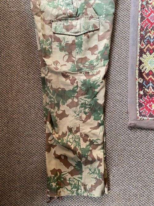 POLCE TASK FORCE 2ND PATTERN CAMOOO TROUSERS-SIZE 34/36 PIPE LENGTH OF 75 CM-VERY GOOD CONDITION WIT