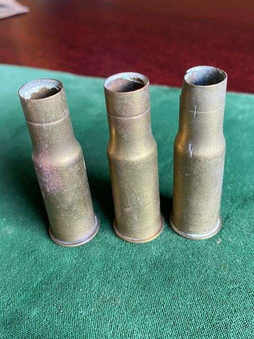 3X 0,455 MARTINI HENRY CARTRIDGE CASES- 3 SOLD TOGETHER