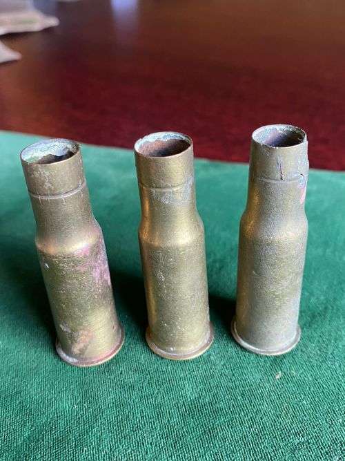 3X 0,455 MARTINI HENRY CARTRIDGE CASES- 3 SOLD TOGETHER