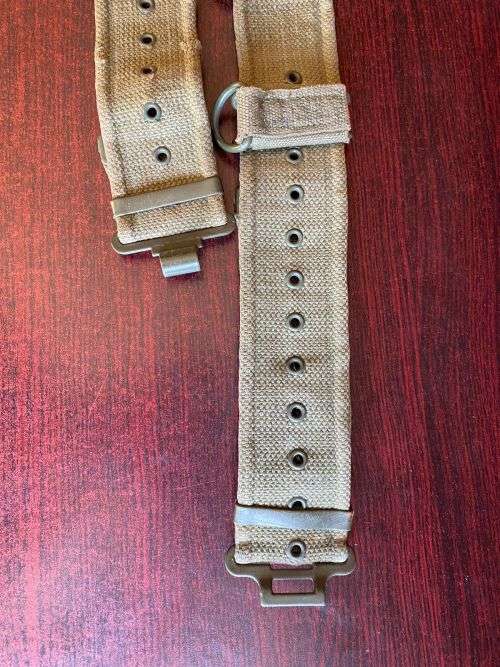 RHODESIAN PATTERN 64 WEBBING BELT-COMES WITH 2X EXTRA CLIPS-EXTENDED LENGTH 115 CM