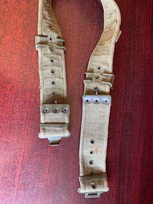 RHODESIAN PATTERN 64 WEBBING BELT-COMES WITH 2X EXTRA CLIPS-EXTENDED LENGTH 115 CM