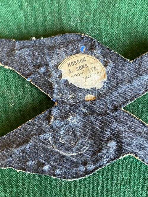 PROFICIENCY BADGE FOR SIGNALLER IN INFANTRY-BULLION EMBROIDERED-OFFICERS- 1940`S