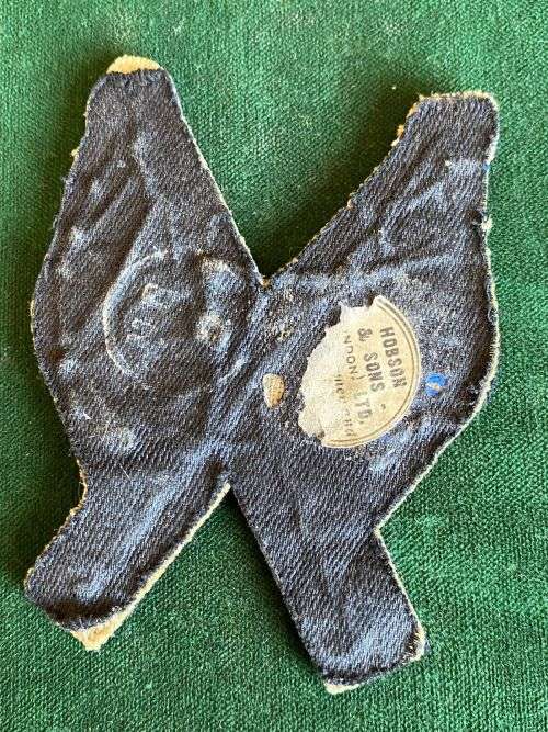 PROFICIENCY BADGE FOR SIGNALLER IN INFANTRY-BULLION EMBROIDERED-OFFICERS- 1940`S