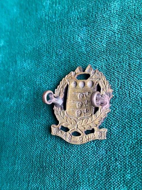 SA ORDNANCE CORPS COLLAR BADGE-WORN 1938-1942- 2 LUGS