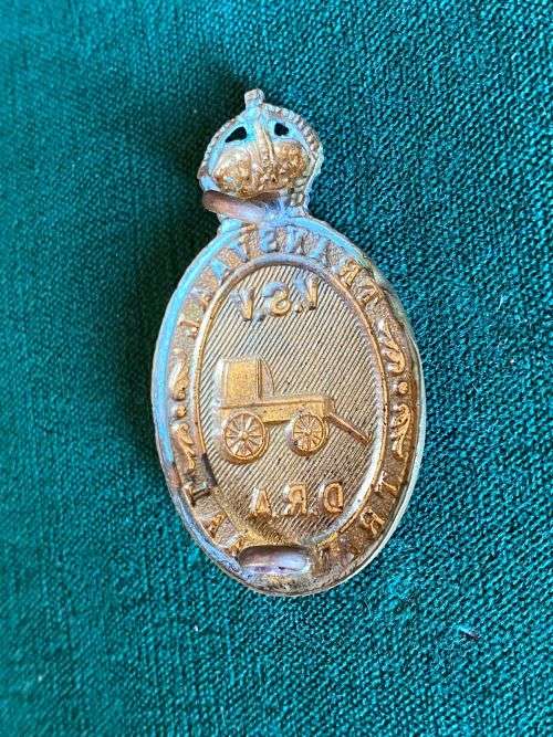 TRANSVAAL DEFENCE RIFLE ASSOCIATION CAP BADGE-WORN 1923-43- 2 LUGS