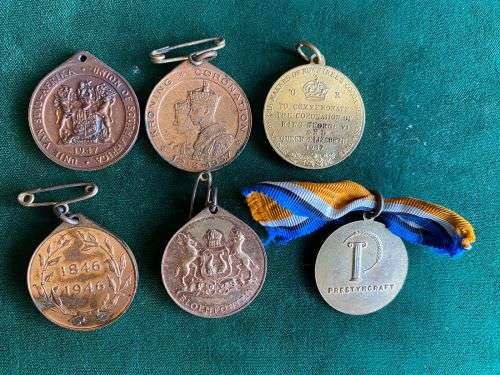 SELECTION OF 6 MEDALLION -SOLD TOGETHER