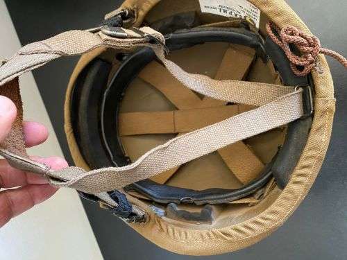 SA PARA HELMET,LOCALLY PRODUCED SA VERSION OF THE ISRAEL KEULER HELMET-M83 AS THE M86 HELMET HAD THE