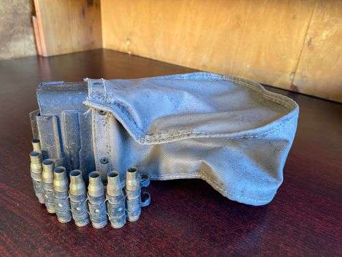 7,62 X 51 MM FN MAG. LIGHT MACHINE GUN- 75 ROUND `PEAR` BAG MACHINE-EXTREMELY SCARCE-BORDER WAR PERI