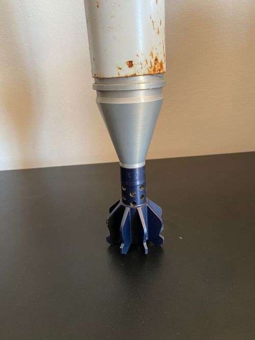 SADF 60 MM ILLUMINATION MORTAR WITH PROXIMITY SETTING-HEIGHT 39 CM INERT