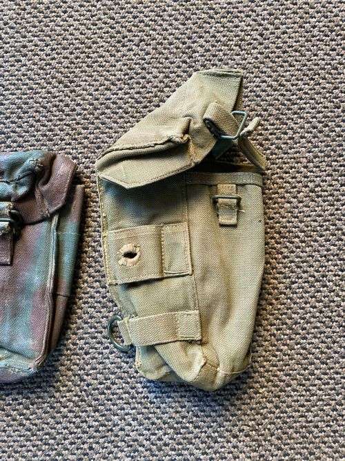 RHODESIAN PATTERN 63,BATTLE USED AMMO AND 1 RADIO POUCH-SOLD TOGETHER-3 OF THEM